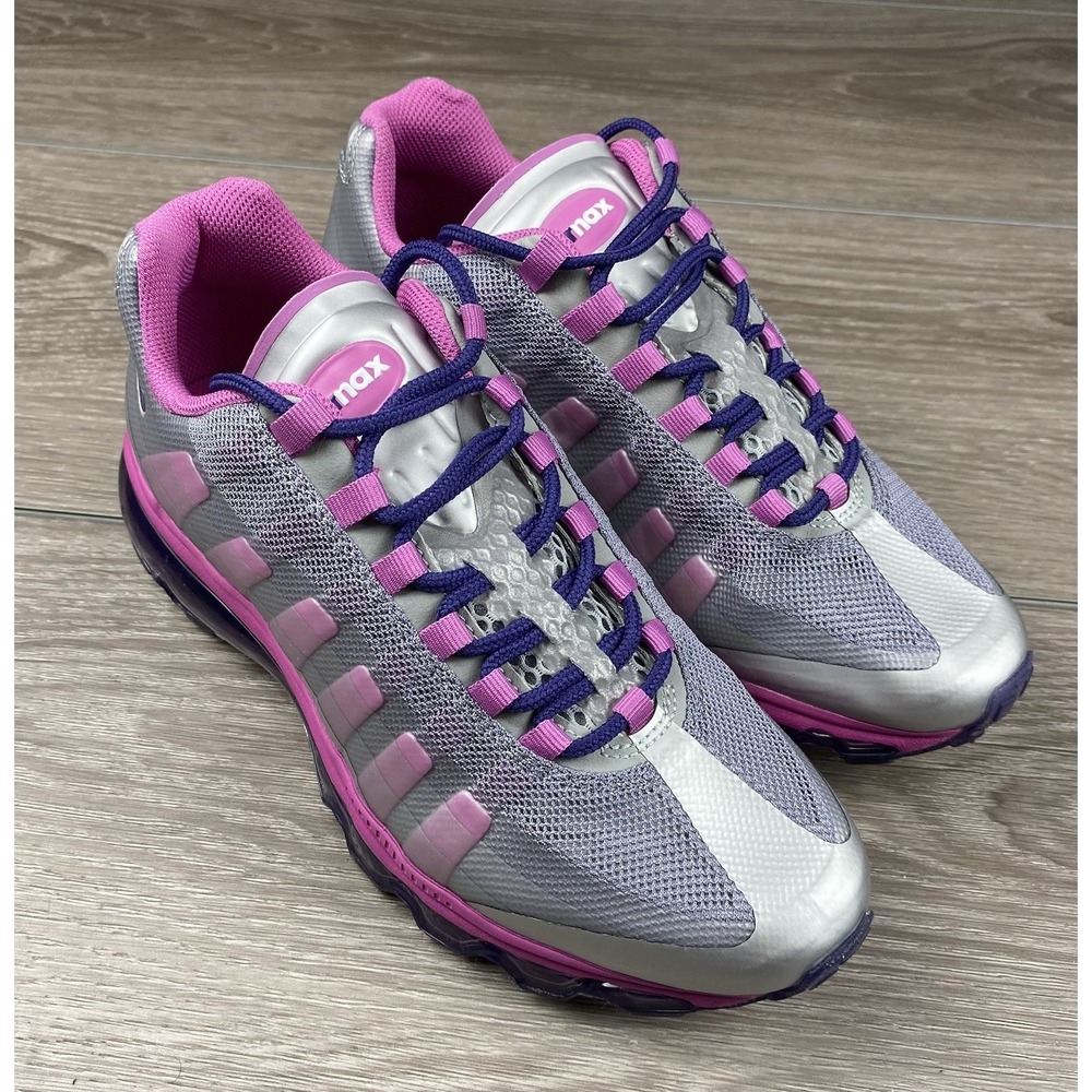 Nike Air Max 95 Grey Pink Purple Womens‎ 8 Youth 6.5Y 512076-005